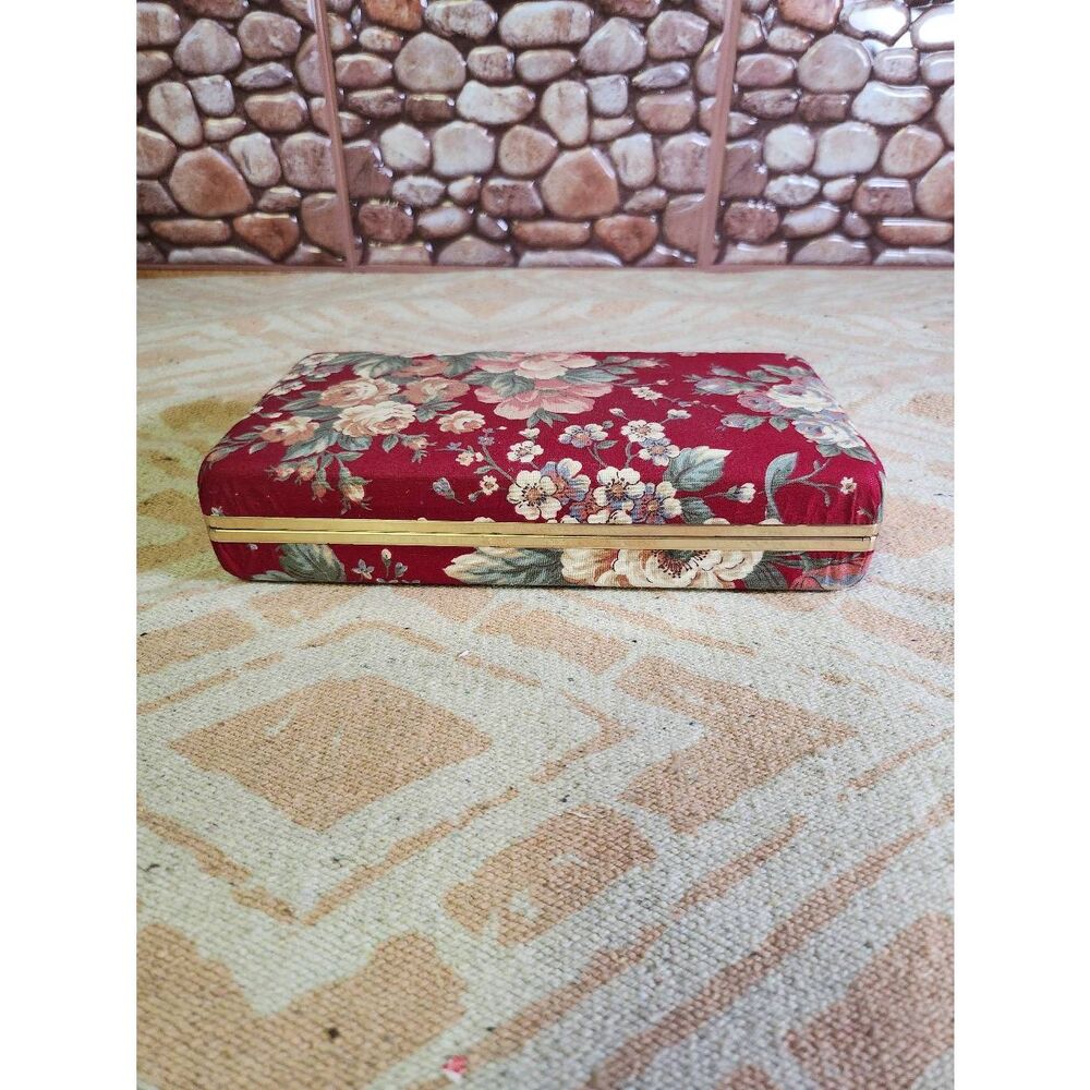 Fabric Travel Jewelry Box Small Compact Case Jewelry Traveling Case Vacation Cas